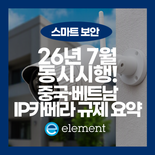 수출 IP카메라의 IoT 보안 인증: 중국·베트남 사이버보안 규제 대응